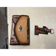 Custom Handmade Praying Hands Wallet And Keychain