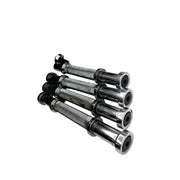 4 Heavy Duty Fixed Dumbell Handles & 5 lb weights x 4