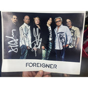 FOREIGNER GROUP SIGNED PHOTO